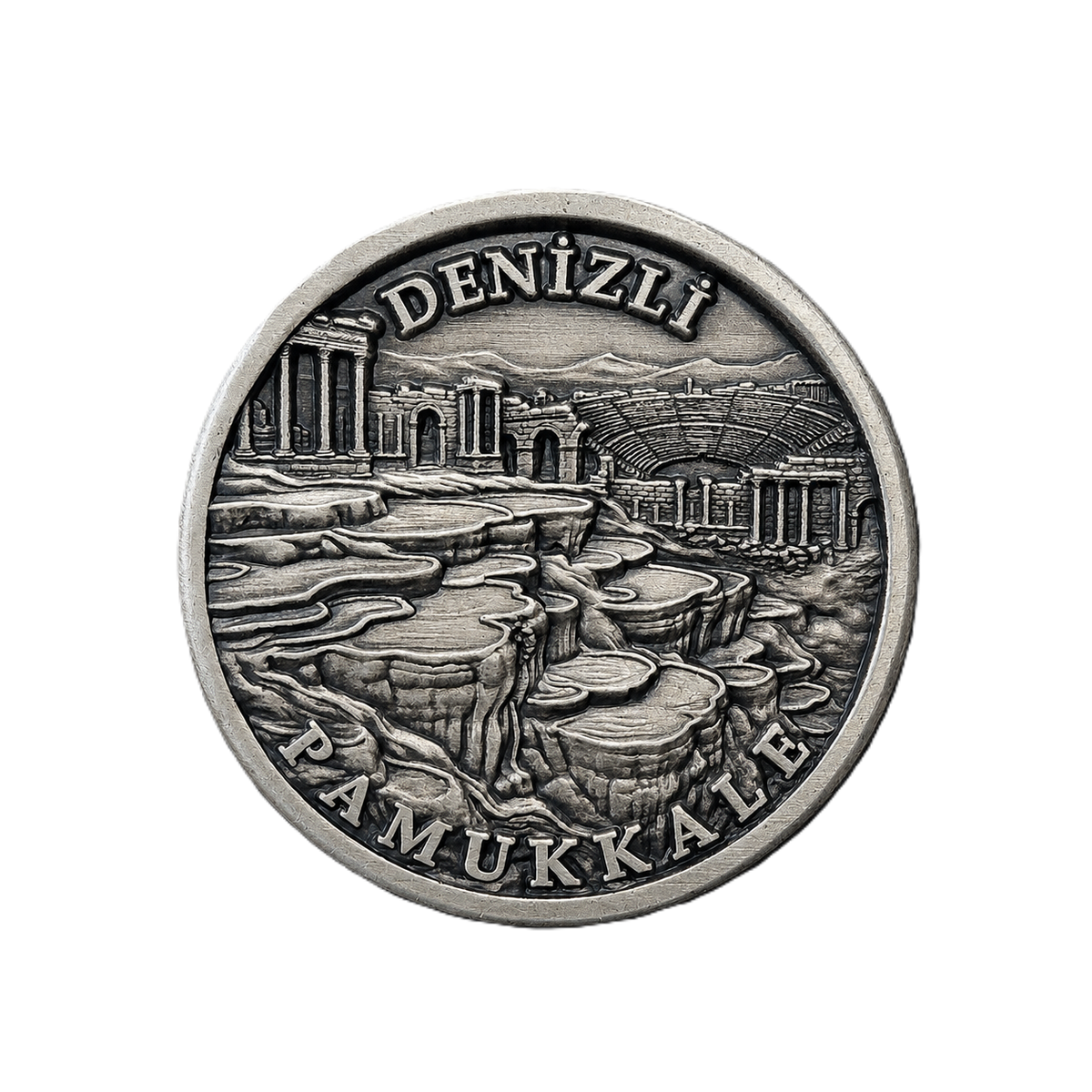 PAMUKKALE | 1 Ons 925 Ayar Gümüş Madalyon