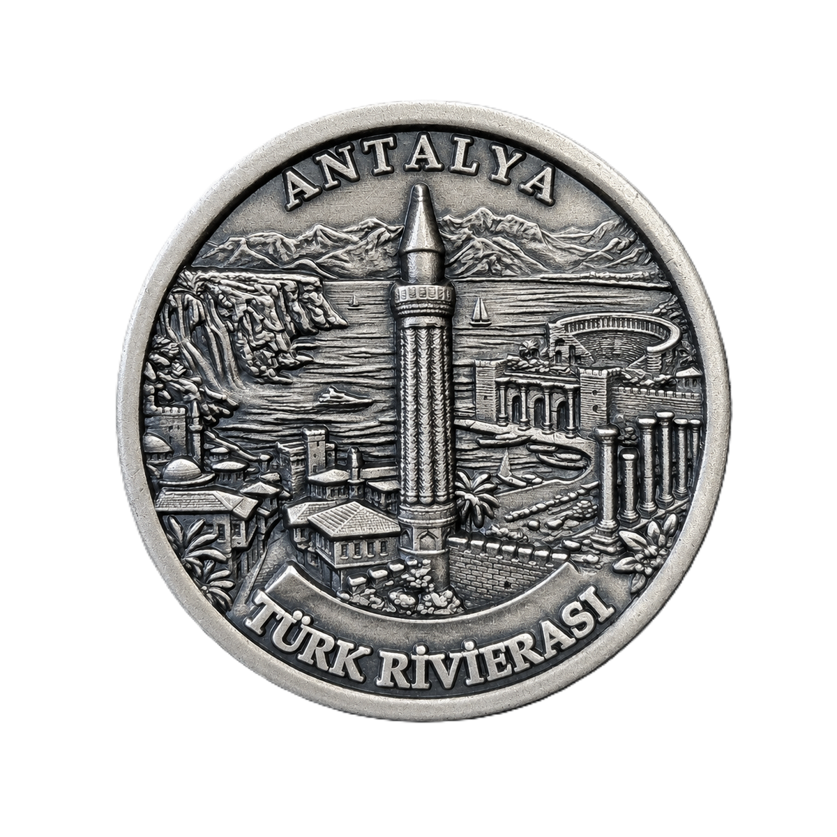 ANTALYA | 1 Ons 925 Ayar Gümüş Madalyon