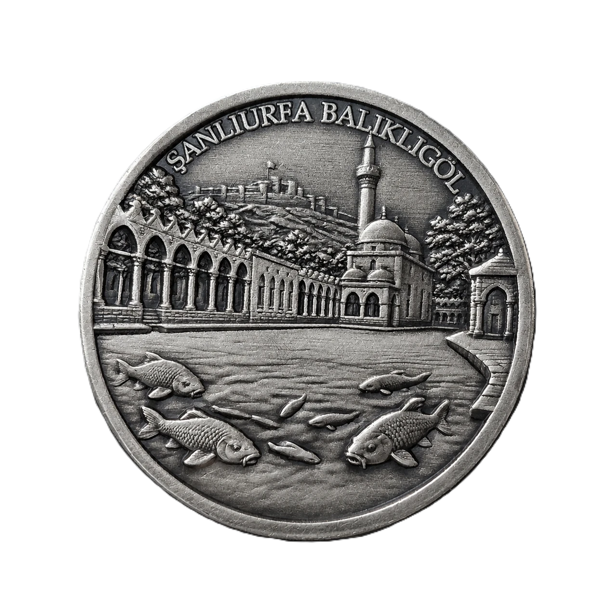ŞANLIURFA BALIKLIGÖL | 1 Ons 925 Ayar Gümüş Madalyon