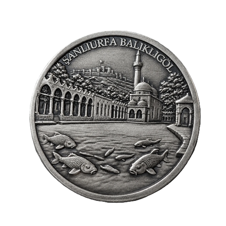 ŞANLIURFA BALIKLIGÖL | 1 Ons 925 Ayar Gümüş Madalyon