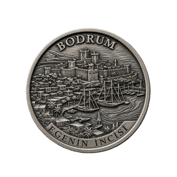 BODRUM | 1 Ons 925 Ayar Gümüş Madalyon