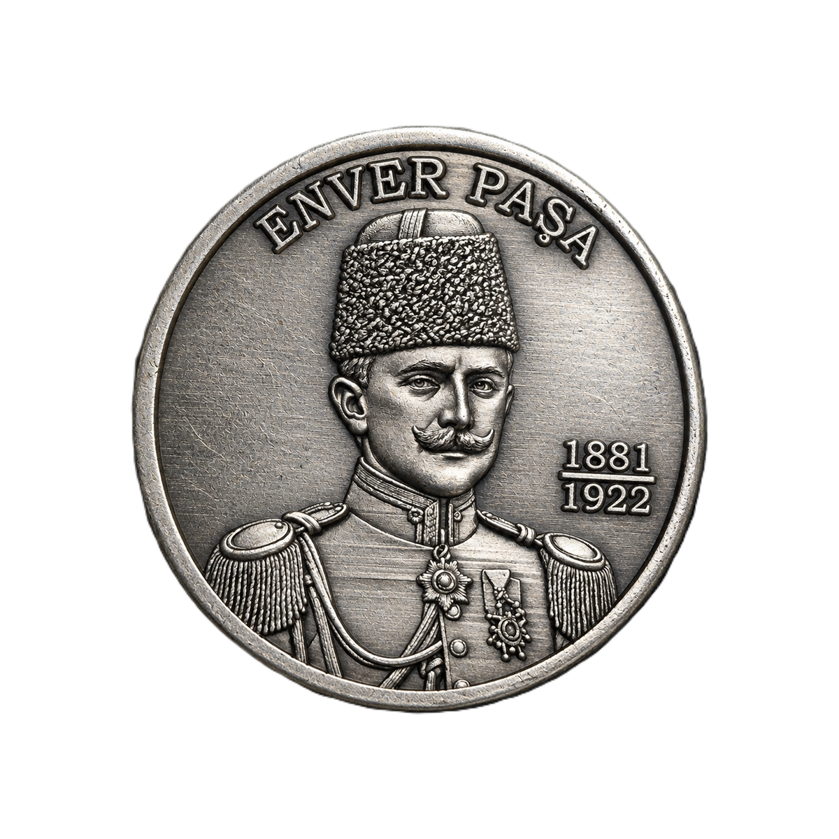 ENVER PAŞA | 1 Ons 925 Ayar Gümüş Madalyon