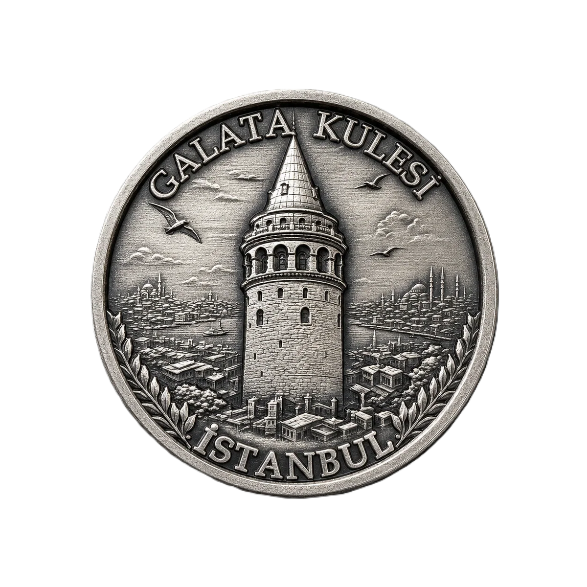 GALATA KULESİ | 1 Ons 925 Ayar Gümüş Madalyon