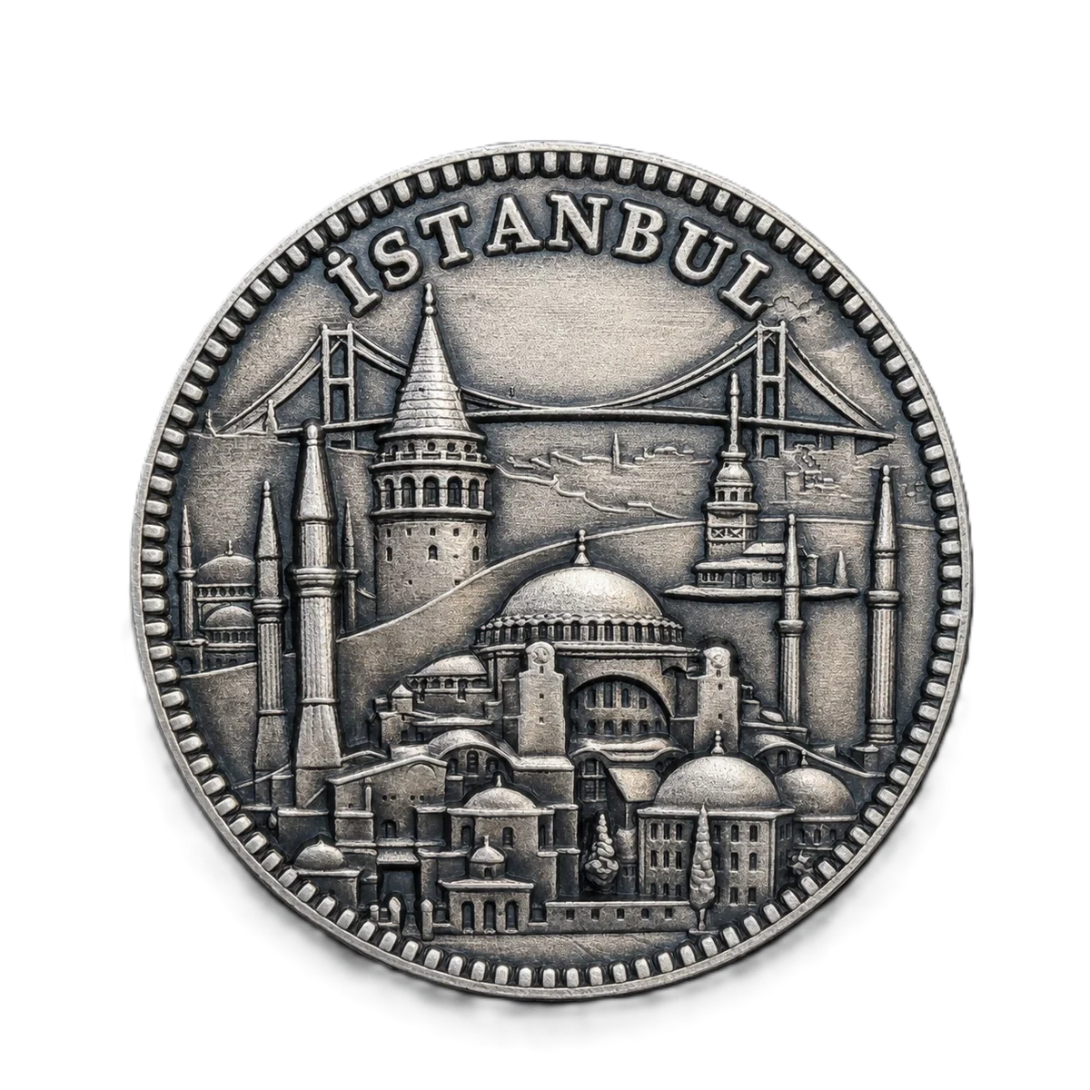 İSTANBUL | 1 Ons 925 Ayar Gümüş Madalyon