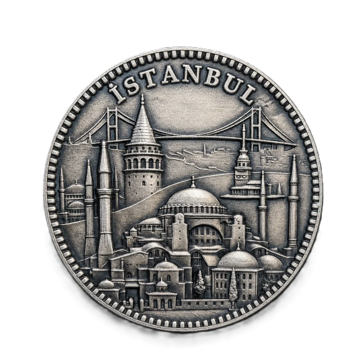 İSTANBUL | 1 Ons 925 Ayar Gümüş Madalyon