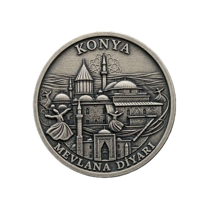 KONYA | 1 Ons 925 Ayar Gümüş Madalyon
