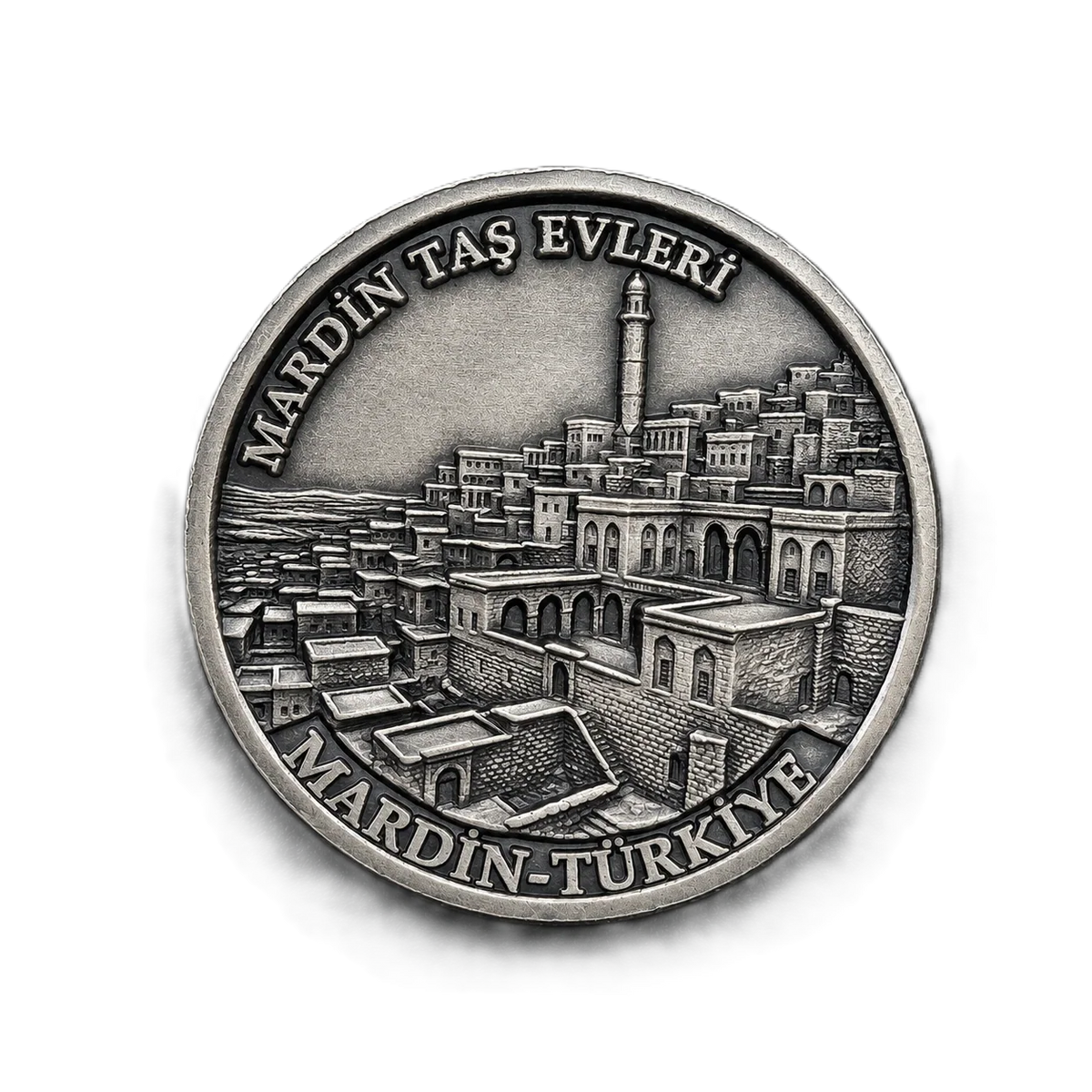 MARDİN TAŞ EVLER | 1 Ons 925 Ayar Gümüş Madalyon