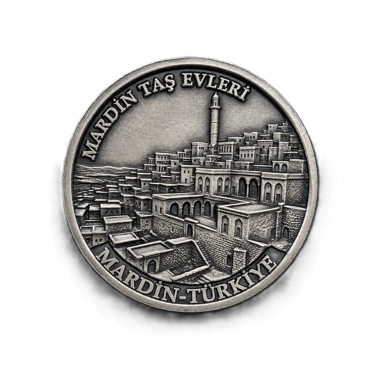 MARDİN TAŞ EVLER | 1 Ons 925 Ayar Gümüş Madalyon