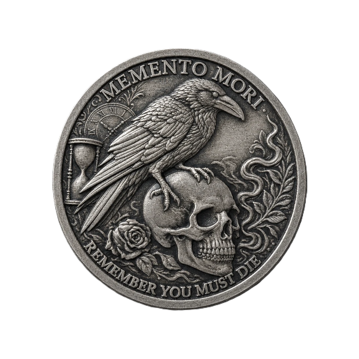 MEMENTO MORI | 1 Ons 925 Ayar Gümüş Madalyon