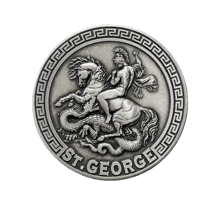 ST. GEORGE | 1 Ons 925 Ayar Gümüş Madalyon