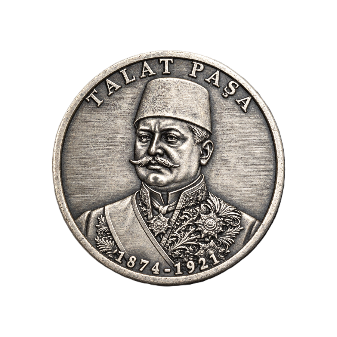 TALAT PAŞA | 1 Ons 925 Ayar Gümüş Madalyon