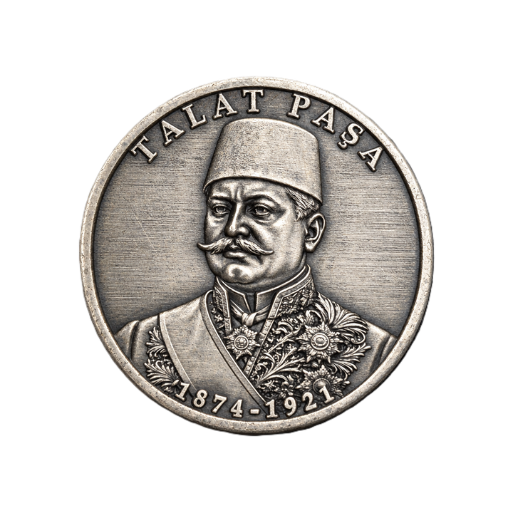 TALAT PAŞA | 1 Ons 925 Ayar Gümüş Madalyon